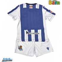 Real Sociedad Hjemmedraktsett Barn 2025-26 Kortermet (+ Korte bukser)